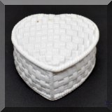 P09. Tiffany and Co. Heart shaped trinket box 3” x 3” - $48